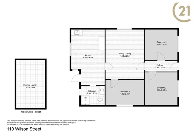 Floorplan of Homely house listing, 110 Wilson Street, Broken Hill NSW 2880