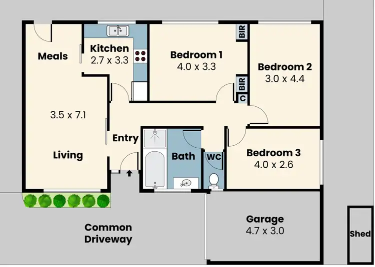 Floorplan of Homely unit listing, 2/24 Balmoral Avenue, Springvale VIC 3171