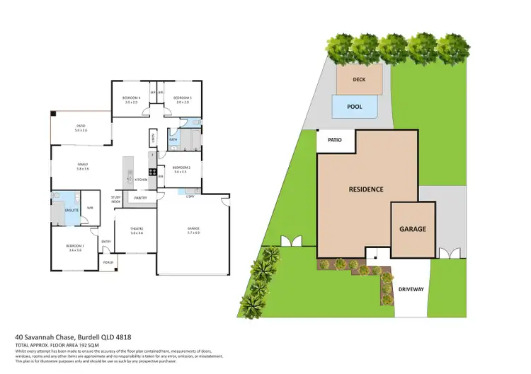 Floorplan of Homely house listing, 40 Savannah Chase, Burdell QLD 4818