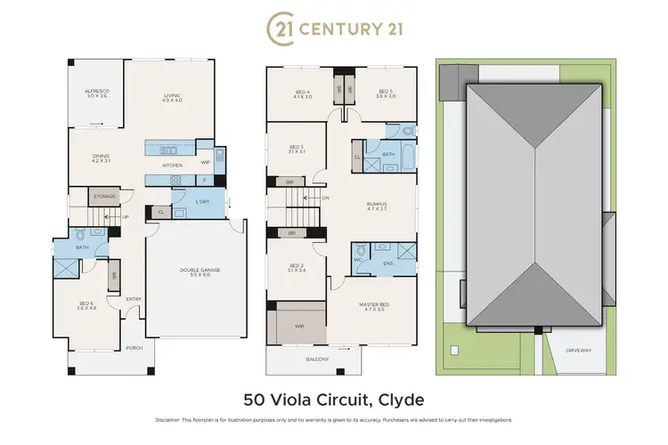 Floorplan of Homely house listing, 50 Viola Circuit, Clyde VIC 3978