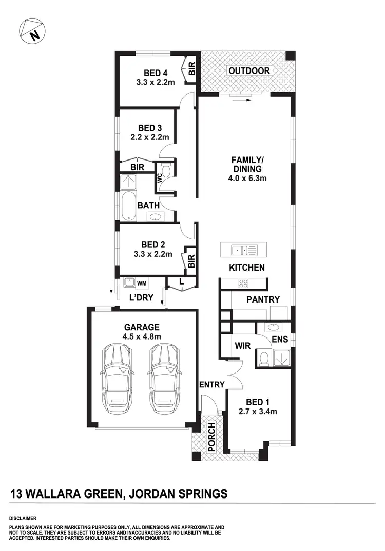 Floorplan of Homely house listing, 13 Wallara Green, Jordan Springs NSW 2747