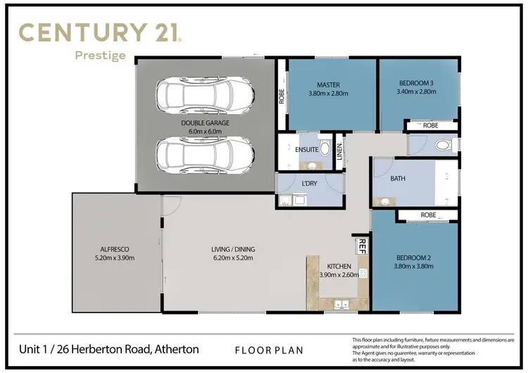 Floorplan of Homely villa listing, 1/ 26 Herberton Road, Atherton QLD 4883