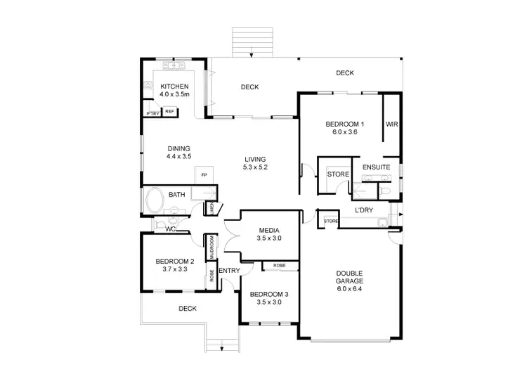 Floorplan of Homely house listing, 8 Mellumbrook Drive, Landsborough QLD 4550