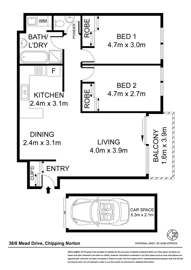 Floorplan of Homely apartment listing, 38/8 Mead Drive, Chipping Norton NSW 2170
