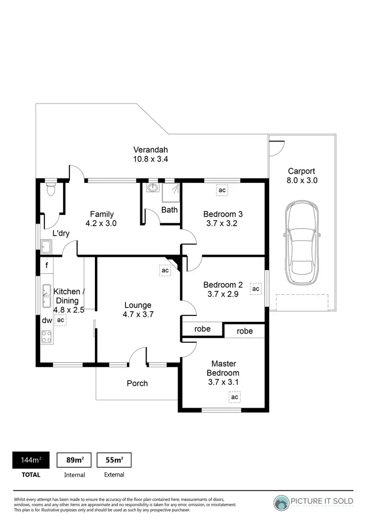 Floorplan of Homely house listing, 10 Warwick Street, Enfield SA 5085