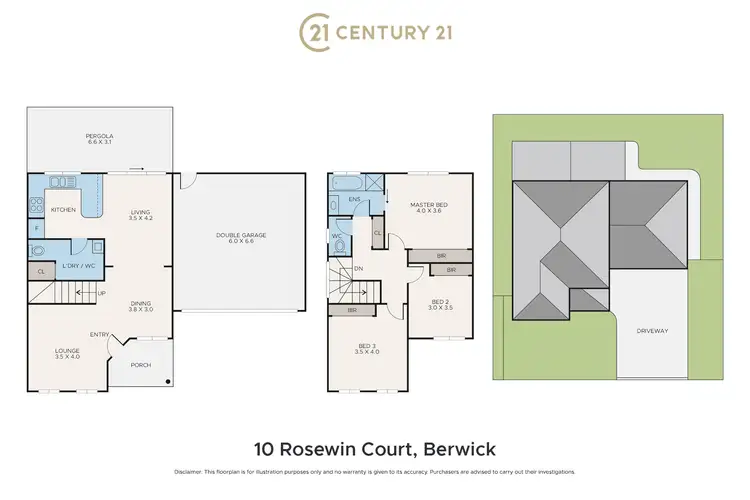 Floorplan of Homely house listing, 10 Rosewin Court, Berwick VIC 3806