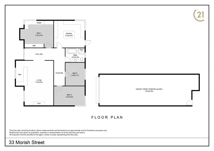 Floorplan of Homely house listing, 33 Morish Street, Broken Hill NSW 2880