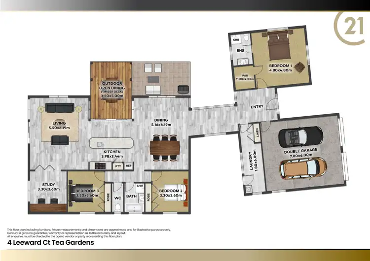 Floorplan of Homely house listing, 4 Leeward Circuit, Tea Gardens NSW 2324
