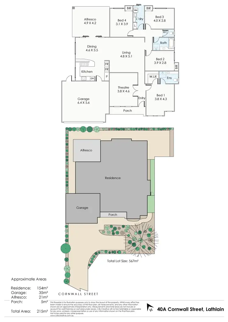 Floorplan of Homely house listing, 40A Cornwall Street, Lathlain WA 6100