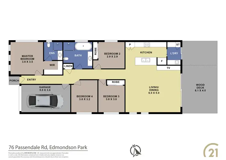 Floorplan of Homely house listing, 76 Passendale Road, Edmondson Park NSW 2174