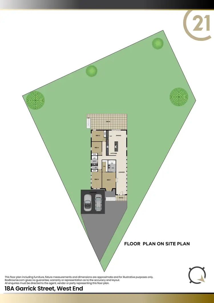 Floorplan of Homely house listing, 18A Garrick Street, West End QLD 4810
