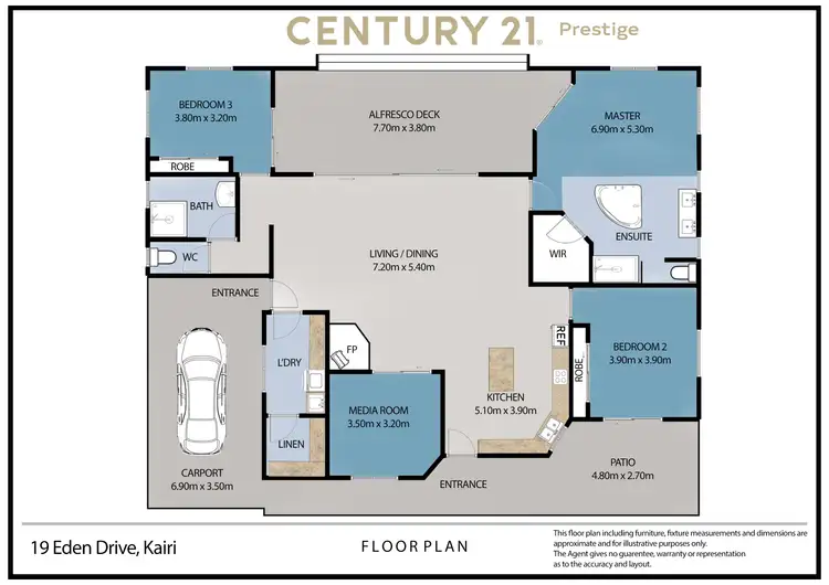 Floorplan of Homely rural property listing, 19 Eden Drive, Tinaroo QLD 4872
