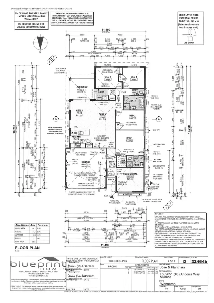 Floorplan of Homely house listing, 8 Andorra Way, Alkimos WA 6038