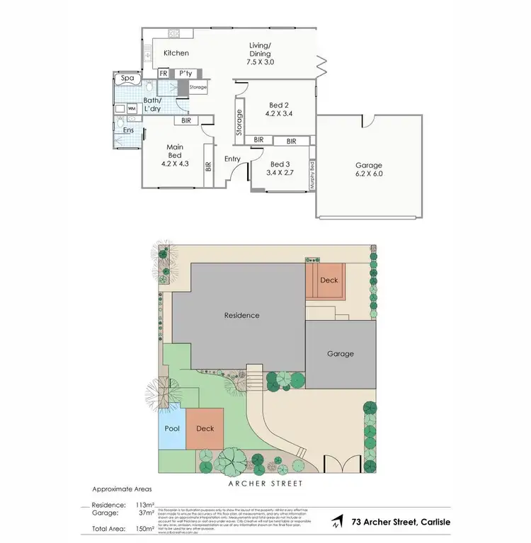Floorplan of Homely house listing, 73 Archer Street, Carlisle WA 6101