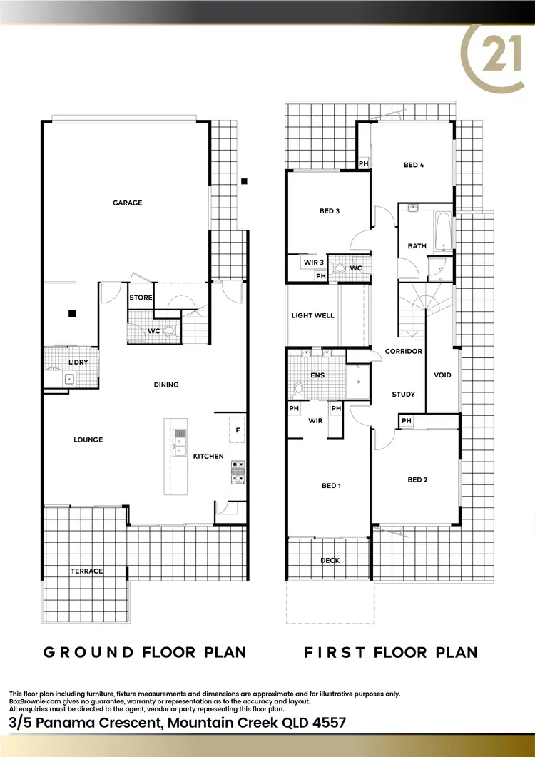 Floorplan of Homely townhouse listing, 3/5 Panama Crescent, Mountain Creek QLD 4557