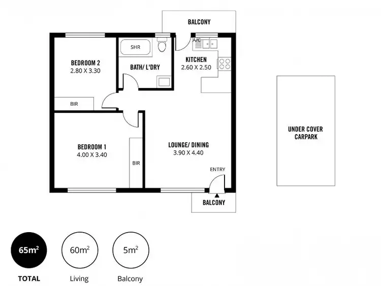 Floorplan of Homely unit listing, 6/69 Bosanquet Avenue, Prospect SA 5082