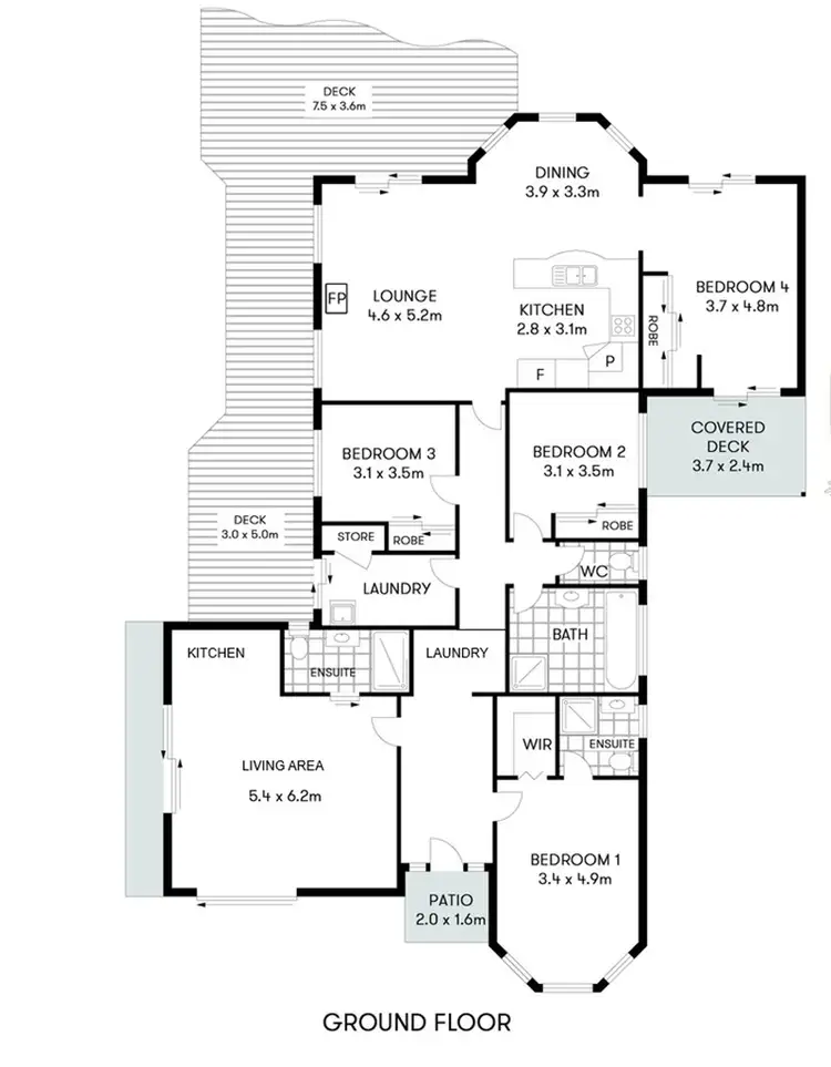Floorplan of Homely house listing, 96 Sunrise Boulevard, Byron Bay NSW 2481