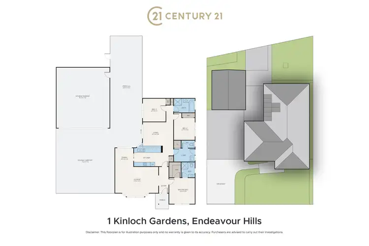 Floorplan of Homely house listing, 1 Kinloch Gardens, Endeavour Hills VIC 3802
