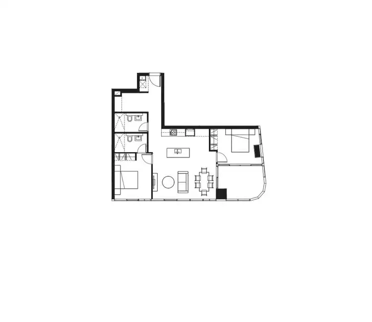 Floorplan of Homely apartment listing, 2609/88A Christie St, St Leonards NSW 2065