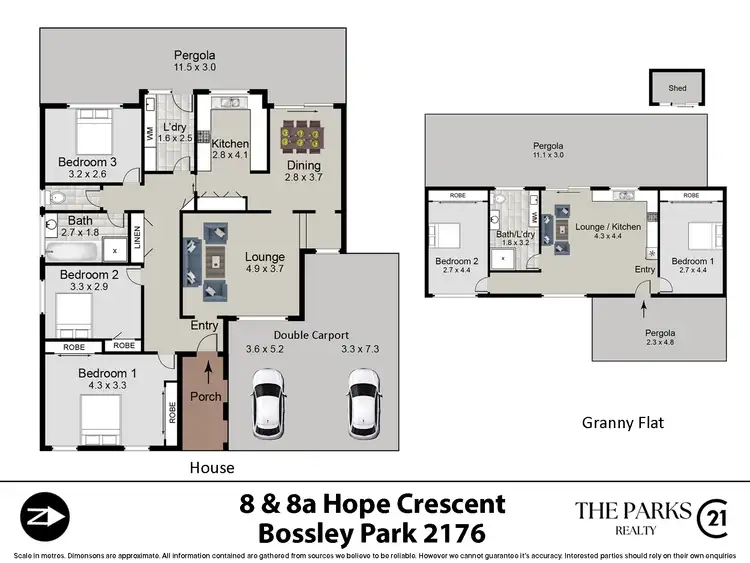 Floorplan of Homely house listing, 8 and 8a Hope Crescent, Bossley Park NSW 2176