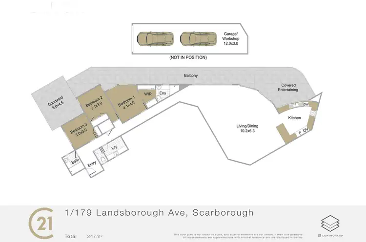 Floorplan of Homely apartment listing, 1/179 Landsborough Avenue, Scarborough QLD 4020