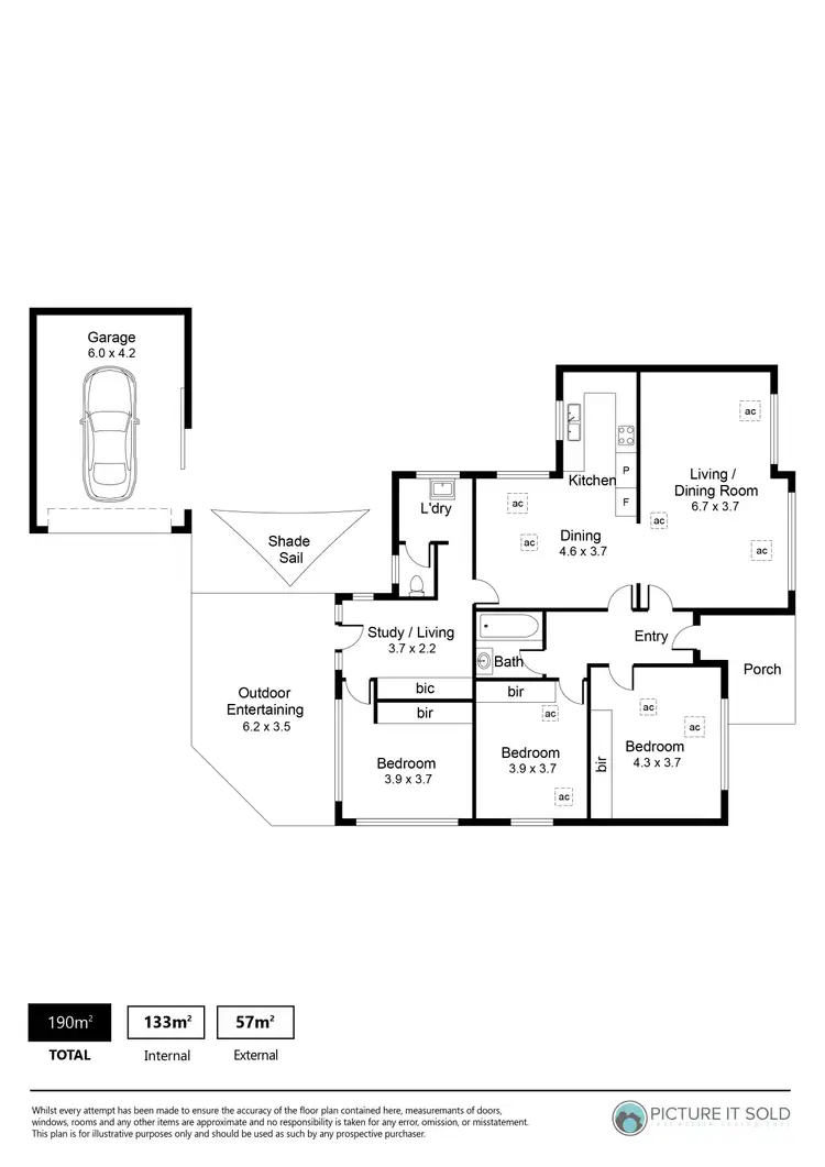 Floorplan of Homely house listing, 3 Ragless Avenue, Enfield SA 5085