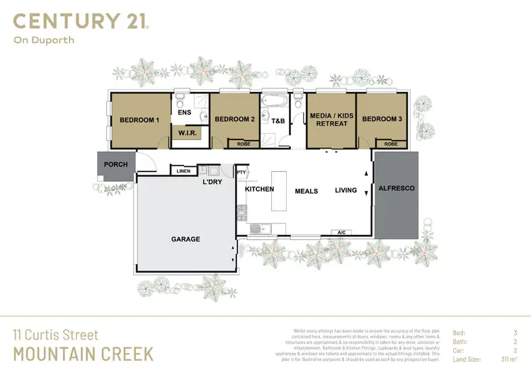 Floorplan of Homely house listing, 11 Curtis Street, Mountain Creek QLD 4557