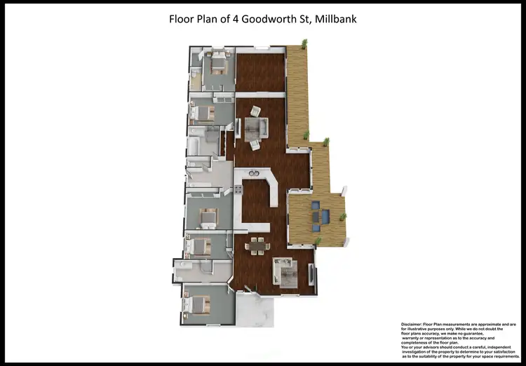 Floorplan of Homely house listing, 4 Goodworth Court, Millbank QLD 4670