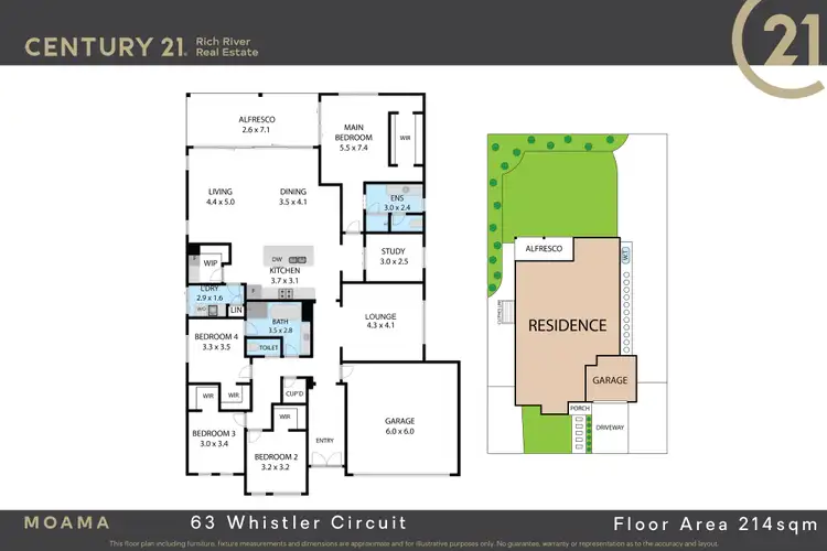 Floorplan of Homely house listing, 63 Whistler Circuit, Moama NSW 2731