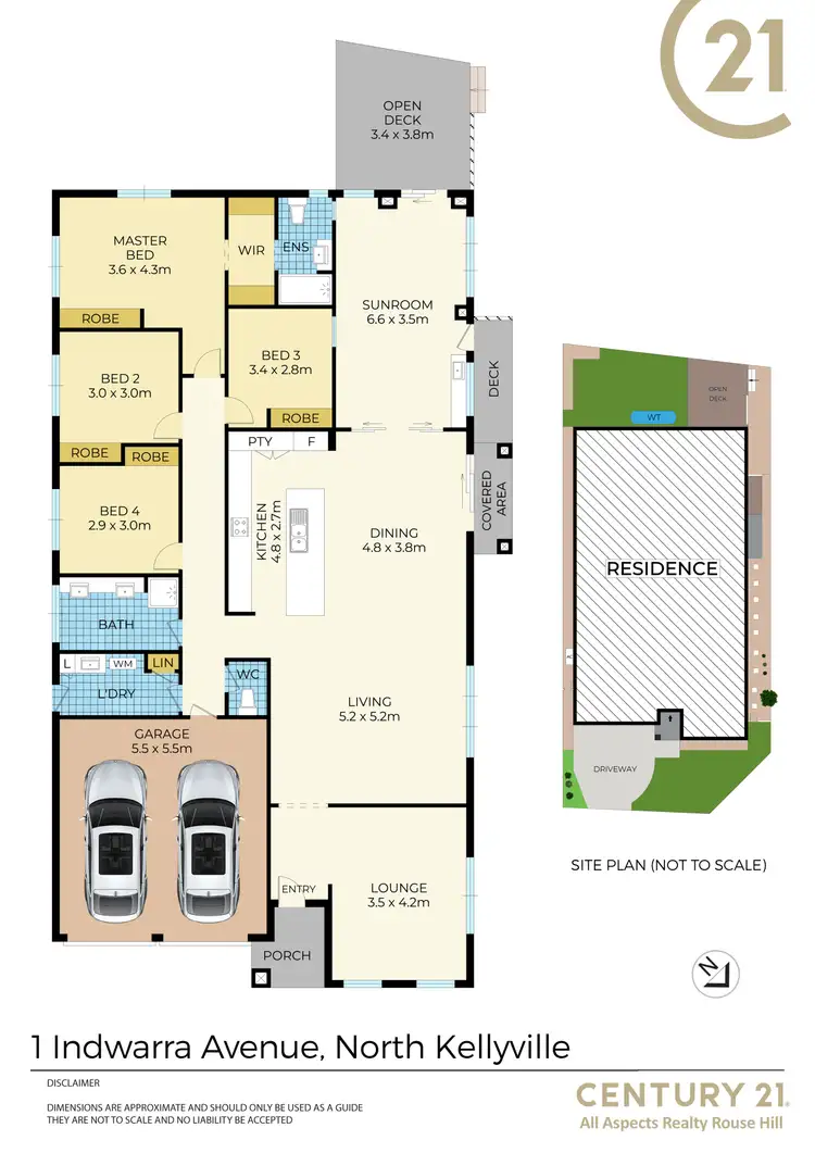 Floorplan of Homely house listing, 1 Indwarra Avenue, North Kellyville NSW 2155