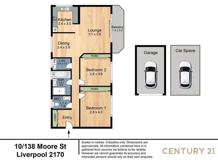 Floorplan of Homely unit listing, 10/138 Moore Street, Liverpool NSW 2170