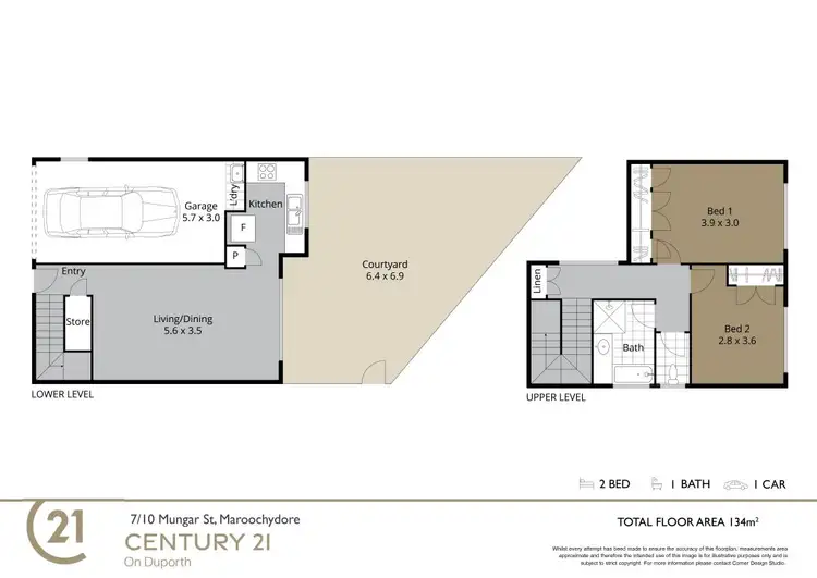 Floorplan of Homely townhouse listing, 7/10 Mungar Street, Maroochydore QLD 4558