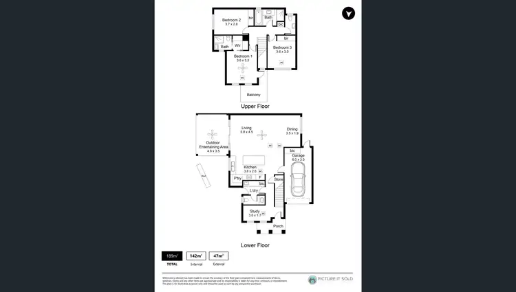 Floorplan of Homely townhouse listing, 100b Benny Avenue, Port Noarlunga SA 5167