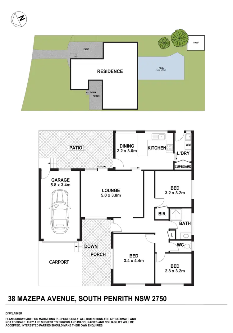 Floorplan of Homely house listing, 38 Mazepa Avenue, South Penrith NSW 2750