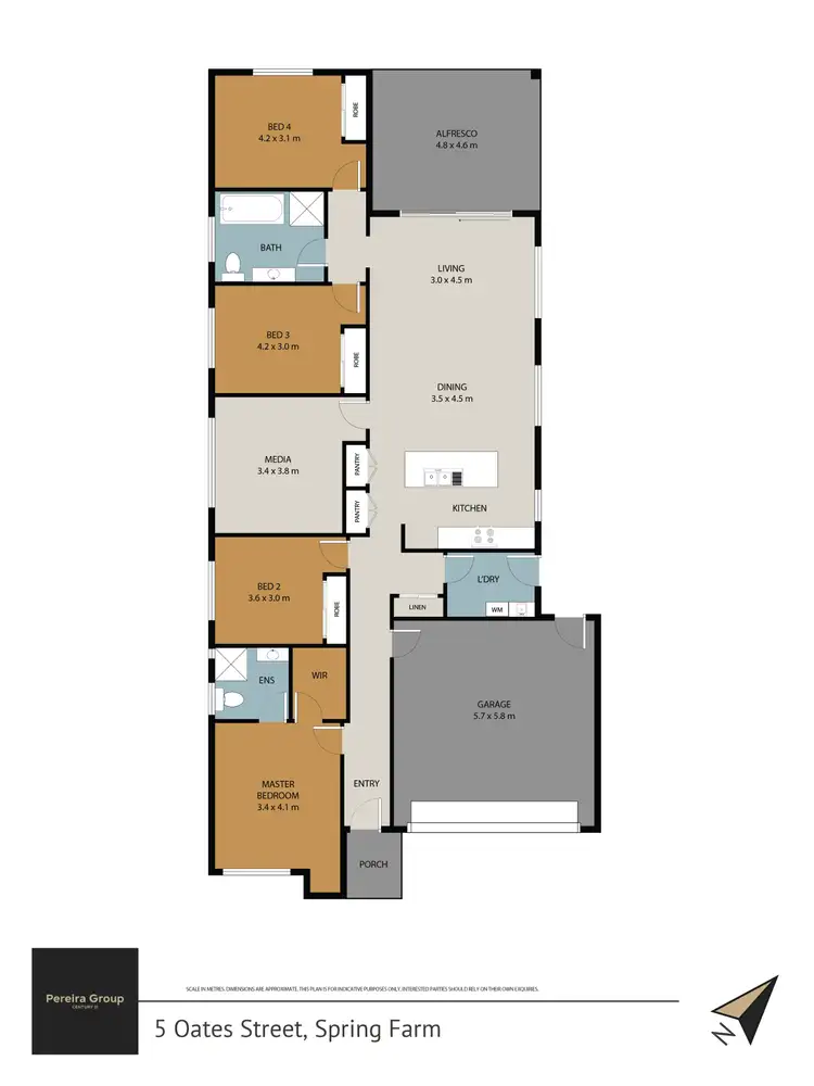 Floorplan of Homely house listing, 5 Oates Street, Spring Farm NSW 2570