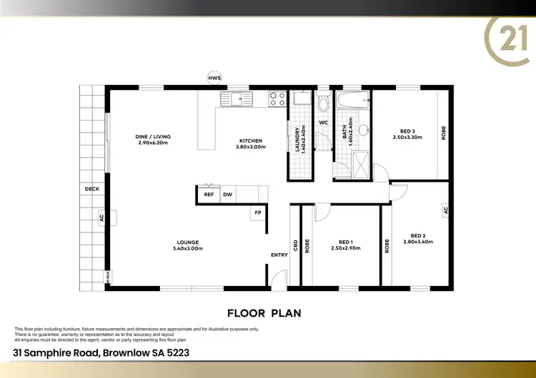 Floorplan of Homely house listing, 31 Samphire Road, Brownlow Ki SA 5223