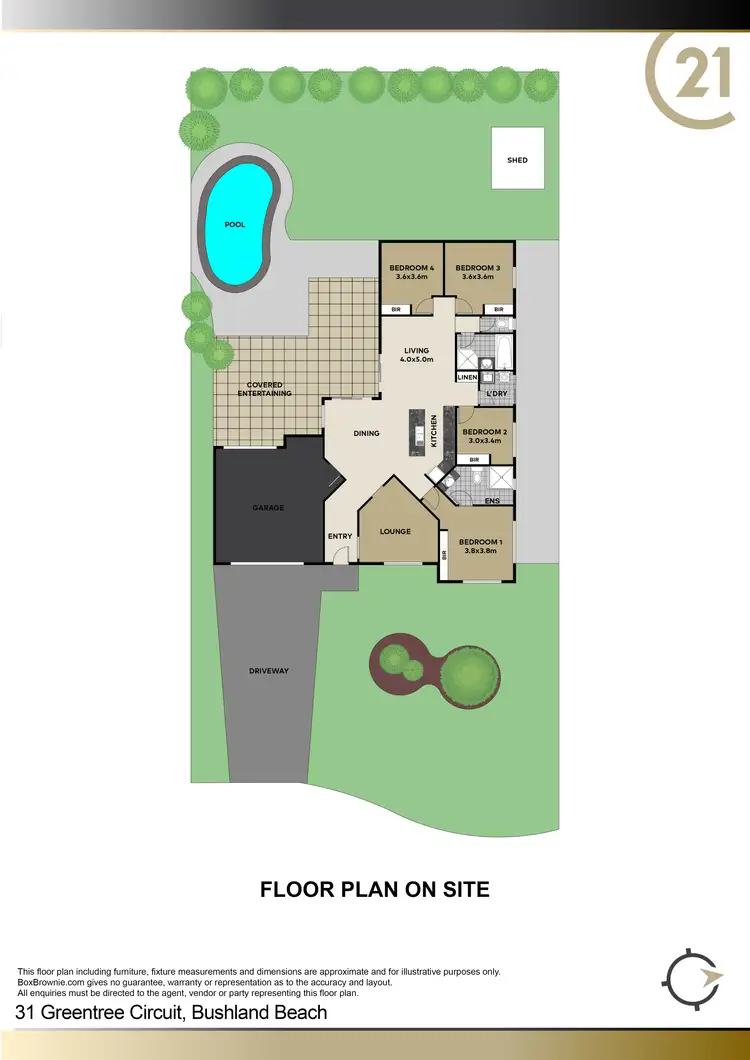 Floorplan of Homely house listing, 31 Greentree Circuit, Bushland Beach QLD 4818