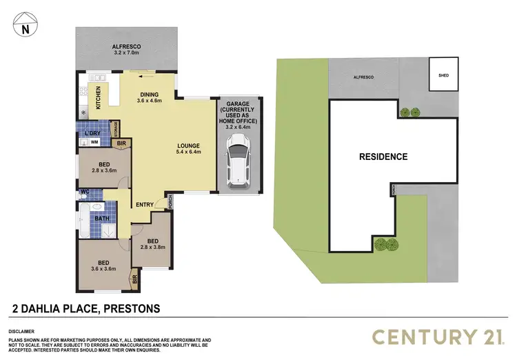 Floorplan of Homely house listing, 2 Dahlia Place, Prestons NSW 2170