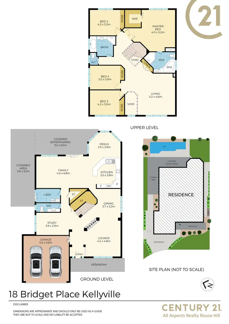 Floorplan of Homely house listing, 18 Bridget Place, Kellyville NSW 2155