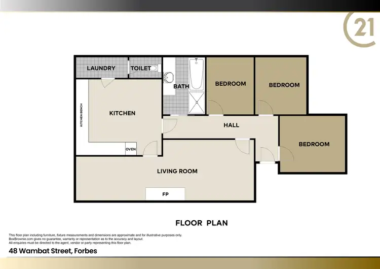 Floorplan of Homely house listing, 48 Wambat Street, Forbes NSW 2871