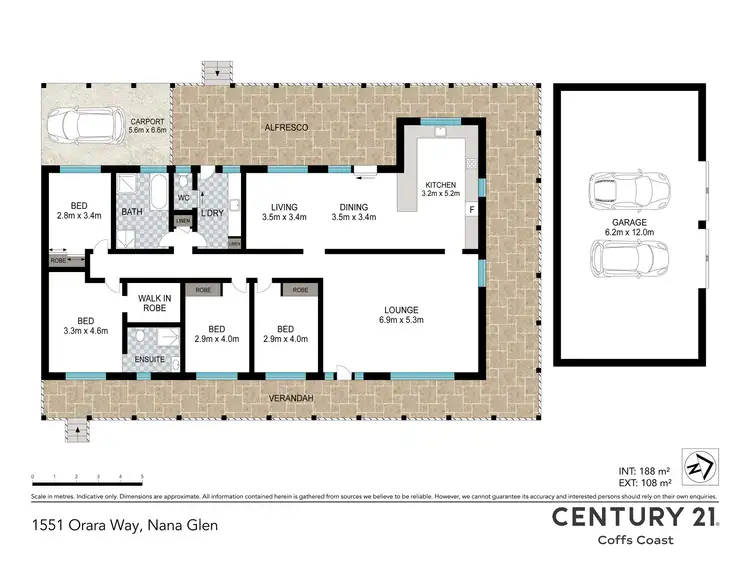 Floorplan of Homely rural property listing, 1551 Orara Way, Coffs Harbour NSW 2450