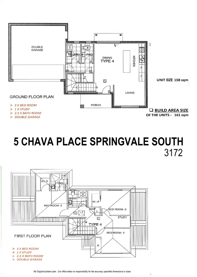 Floorplan of Homely townhouse listing, 5 Chava Place, Springvale South VIC 3172