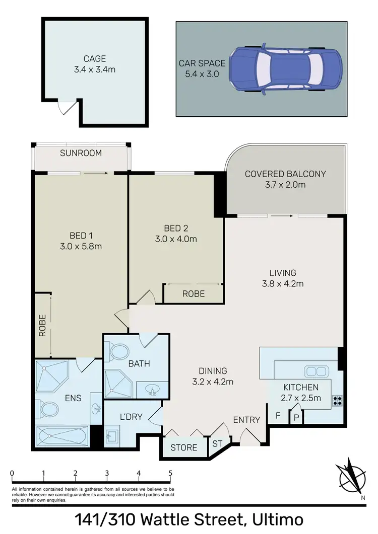 Floorplan of Homely apartment listing, 141/310 Wattle Street, Ultimo NSW 2007