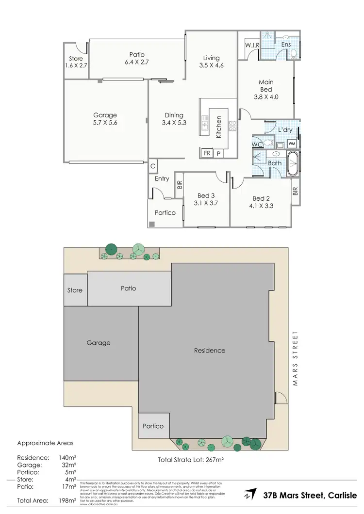 Floorplan of Homely house listing, 37B Mars Street, Carlisle WA 6101