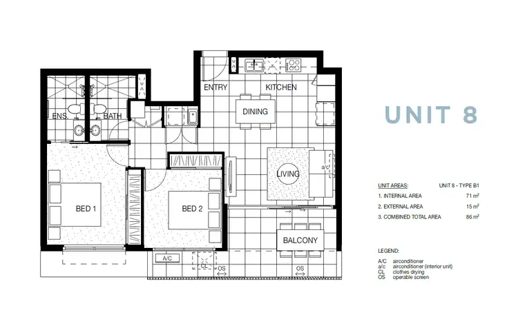 Floorplan of Homely apartment listing, 8/8 Richards Street, Maroochydore QLD 4558