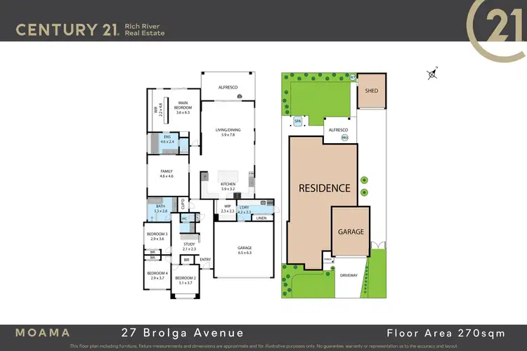 Floorplan of Homely house listing, 27 Brolga Avenue, Moama NSW 2731