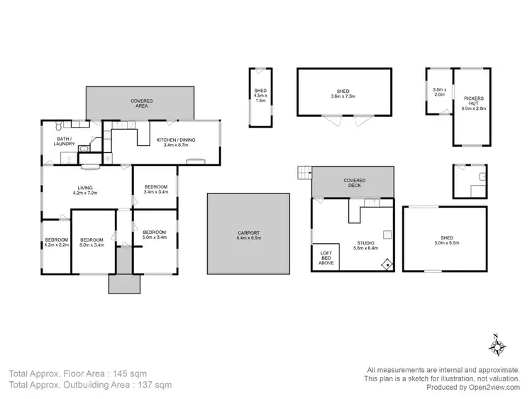 Floorplan of Homely rural property listing, 73 Sculthorpes Road, Nicholls Rivulet TAS 7112