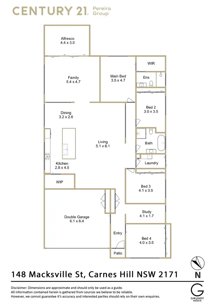 Floorplan of Homely house listing, 148 Macksville Street, Carnes Hill NSW 2171