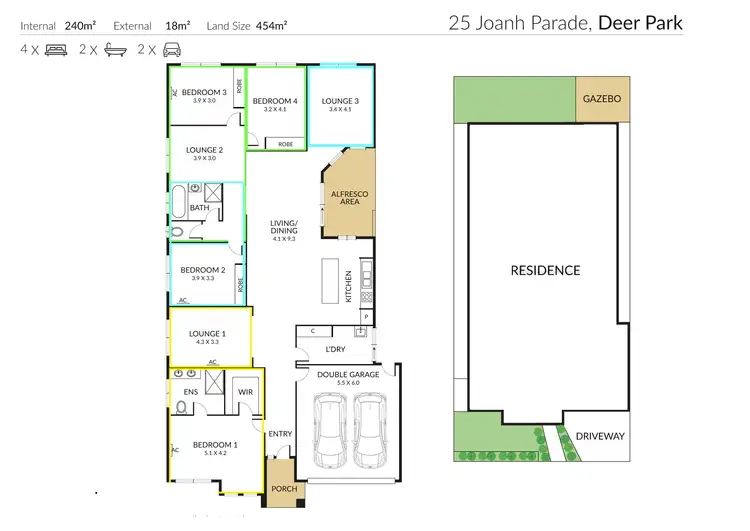 Floorplan of Homely house listing, 25 Jonah Parade, Deer Park VIC 3023