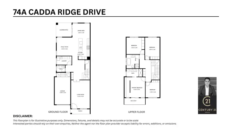 Floorplan of Homely semi-detached listing, 74A Cadda Ridge Drive, Caddens NSW 2747